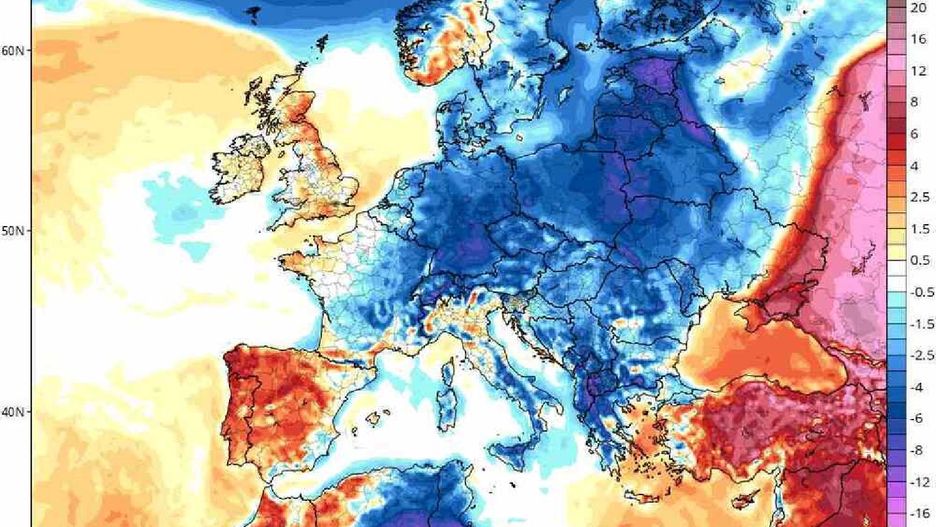 Idzie gwałtowne ochłodzenie. Na mapie widać anomalię temperatury w kwietniu w porównaniu do średniej z lat 1981-2010