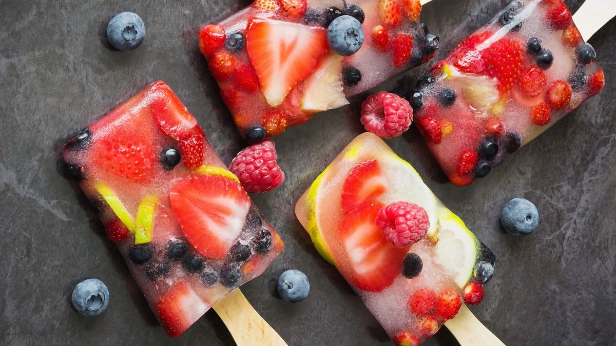 Owocowe lizaki lodowe