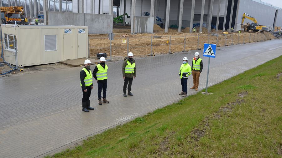 Bieruń. Prace przy budowie centrum logistycznego przebiegają bez zakłóceń.