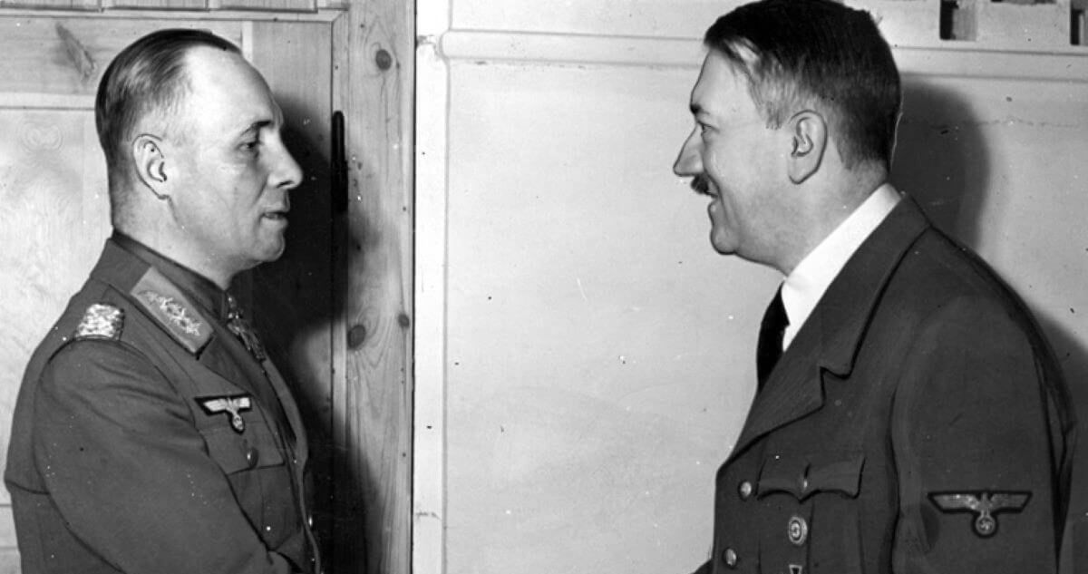 Erwin Rommel i Adolf Hitler