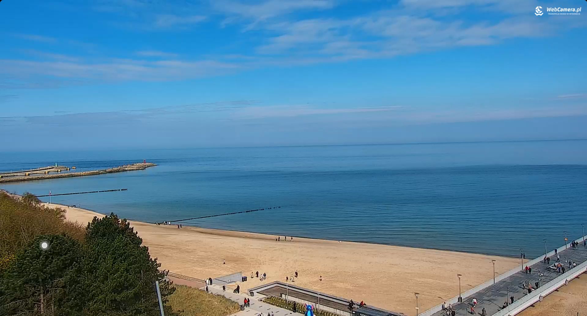20 kwietnia, 10:25 - widok w Kołobrzegu.