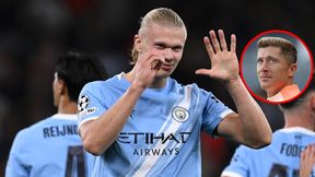 "Niesłychane, co robi". Haaland nakrywa czapką Lewandowskiego