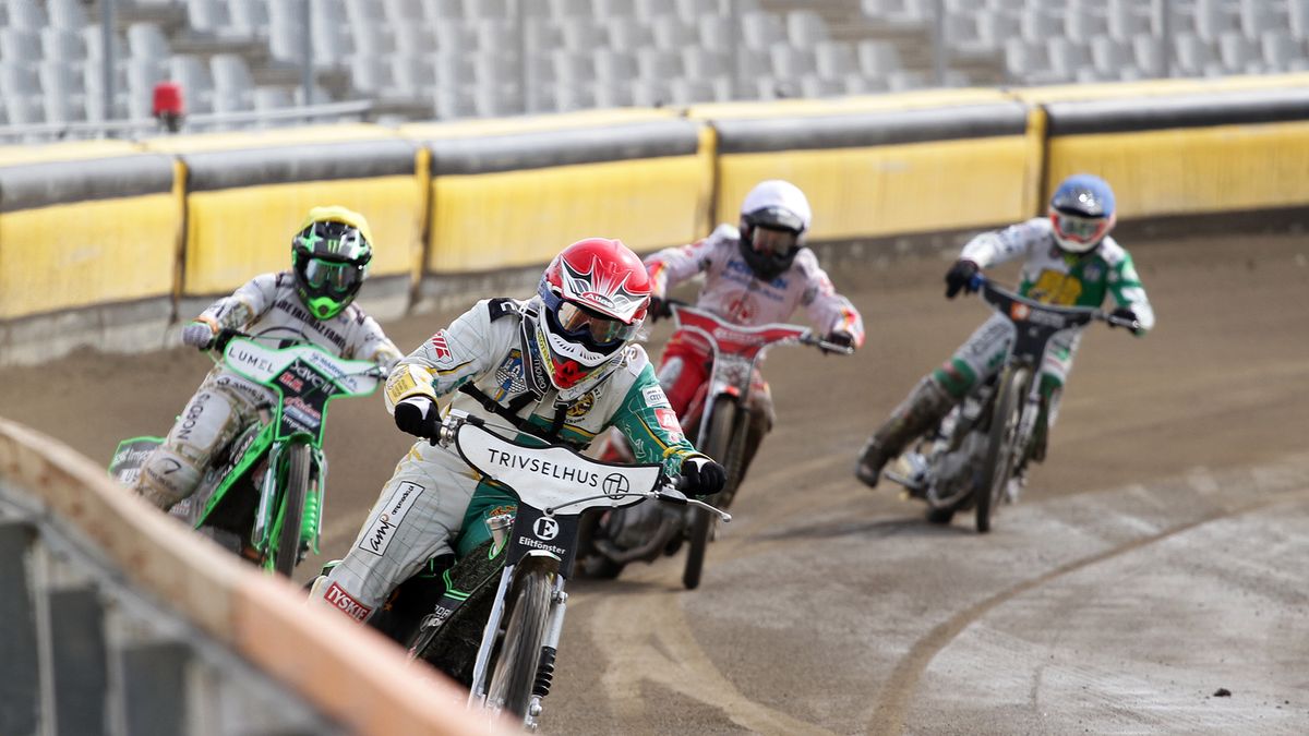 WP SportoweFakty / Tomasz Kudala / Rune Holta w sparingu Włókniarza.