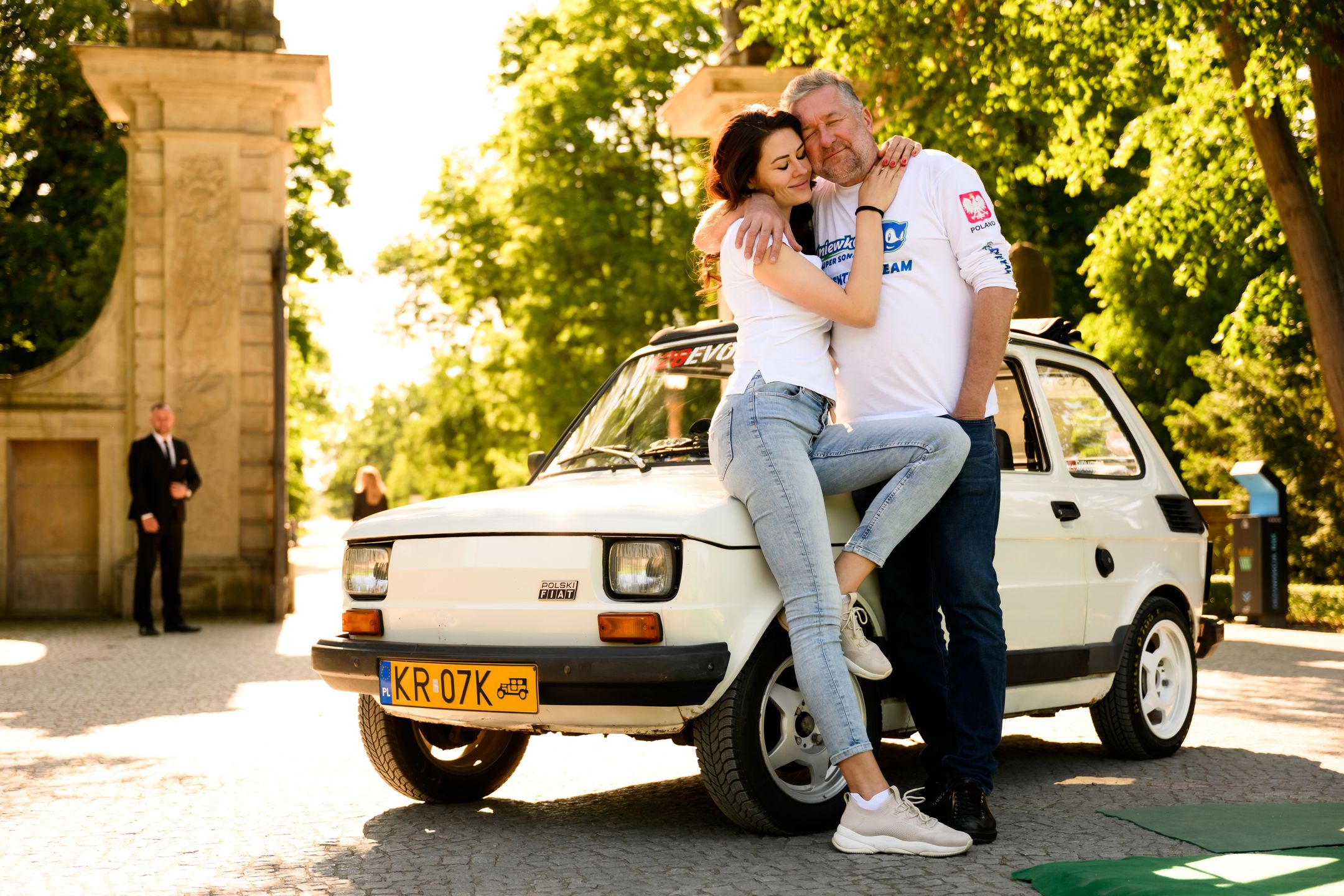 Rafał Sonik z partnerką Izą