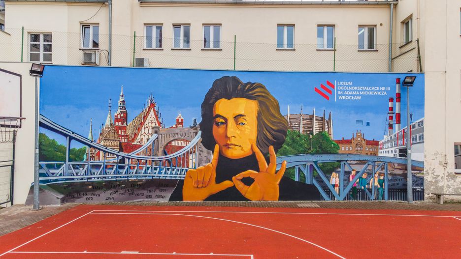 mural Adam Mickiewicz
