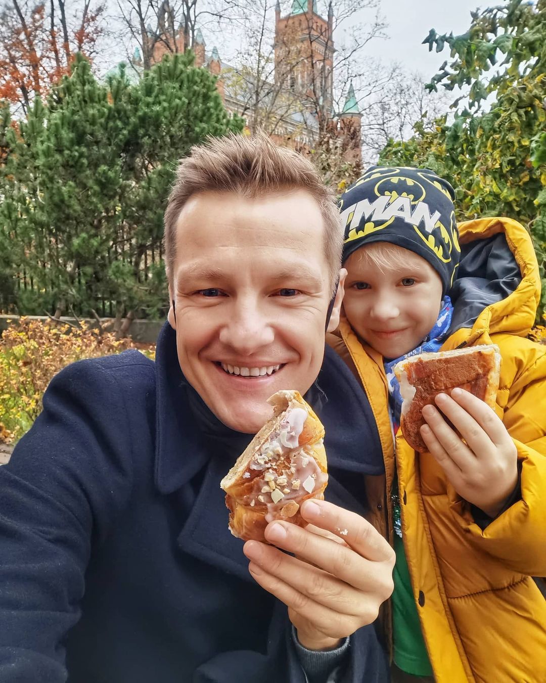 Marcin Mroczek z synem