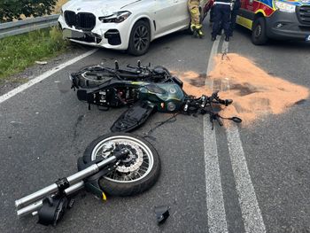 Wysoka: Motocykl zderzył się z BMW