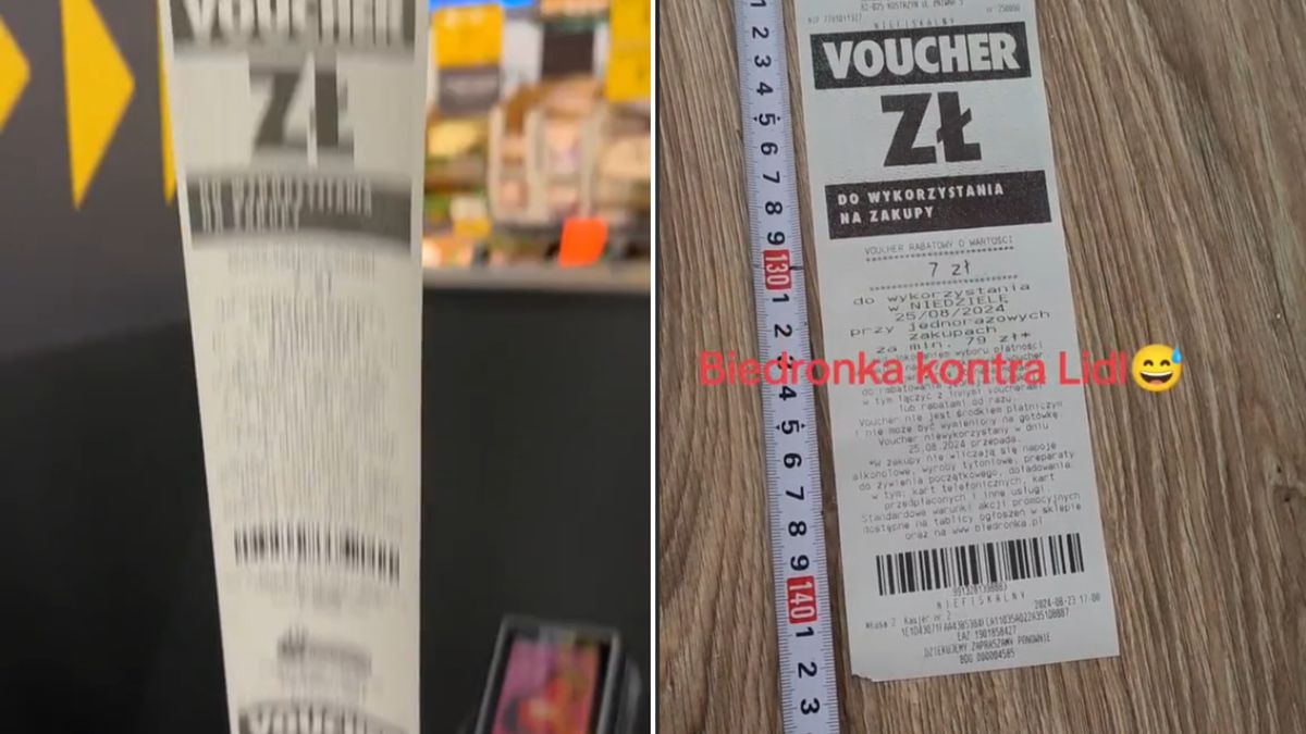 Biedronka znów serwuje długie paragony
