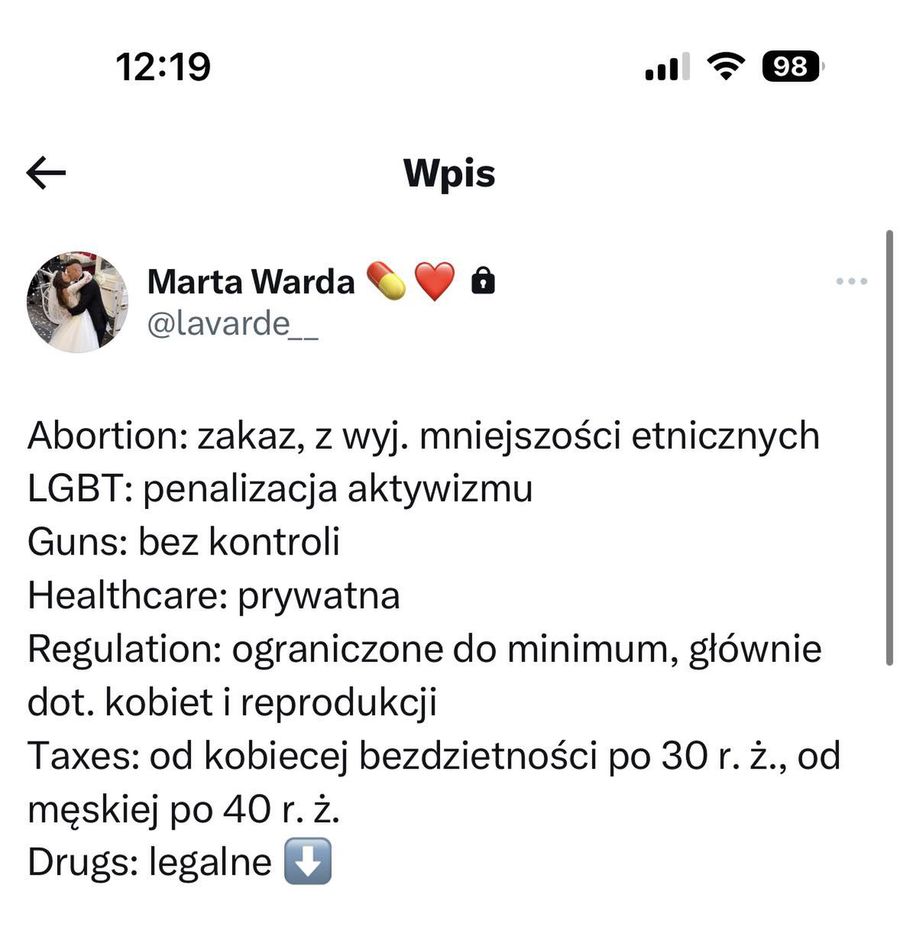 Marta Warda tworzy wizję "idealnego państwa"