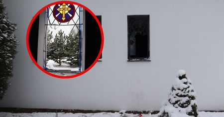 Wybił witraż i włamał się do kaplicy. Ukradł skarbonę