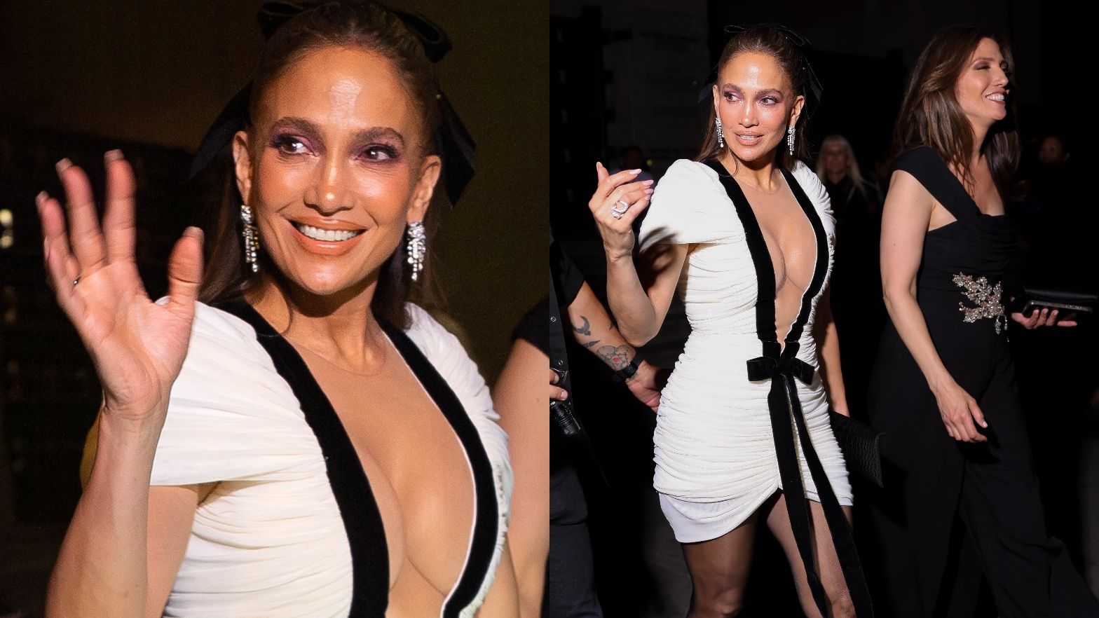 Jennifer Lopez w kreacji z dekoltem 