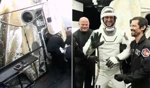 Pierwsze kroki na Ziemi. Sławosz opuścił kapsułę