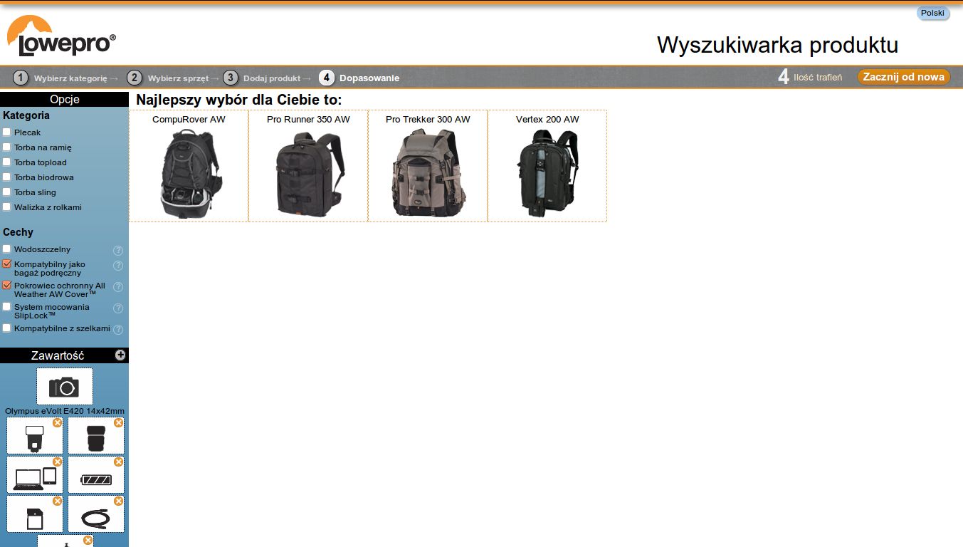 Lowepro pozwoli znaleźć torbę dla siebie - także po polsku 2