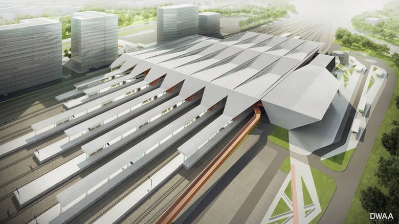 Dworzec Warszawa Zachodnia - wizualizacja 