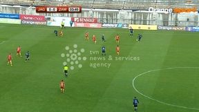 Jagiellonia - Zawisza, gol na 0:1