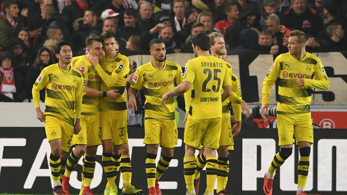 Radość piłkarzy Borussii Dortmund