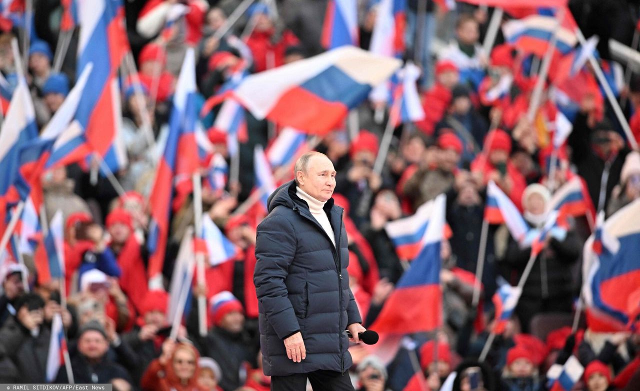 Putin at the celebrations of the 8th anniversary of the "referendum" in Crimea