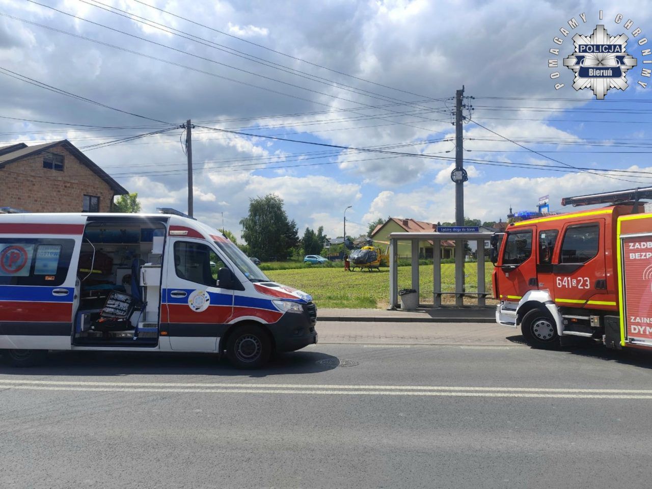 Fot. Licencjodawca.Tragiczny wypadek na skrzyżowaniu w Lędzinach
