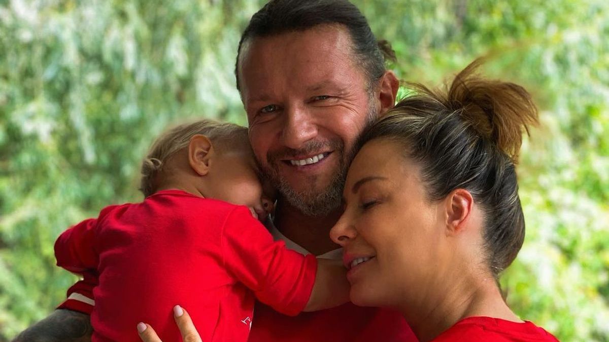 Instagram / r_majdan / Radosław Majdan z żoną Małgorzatą i synem Henrykiem