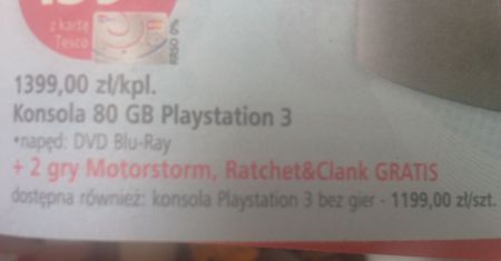 Ciekawa promocja na PS3 w Tesco
