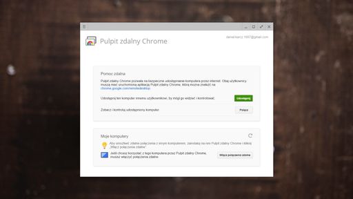 Pulpit zdalny Chrome