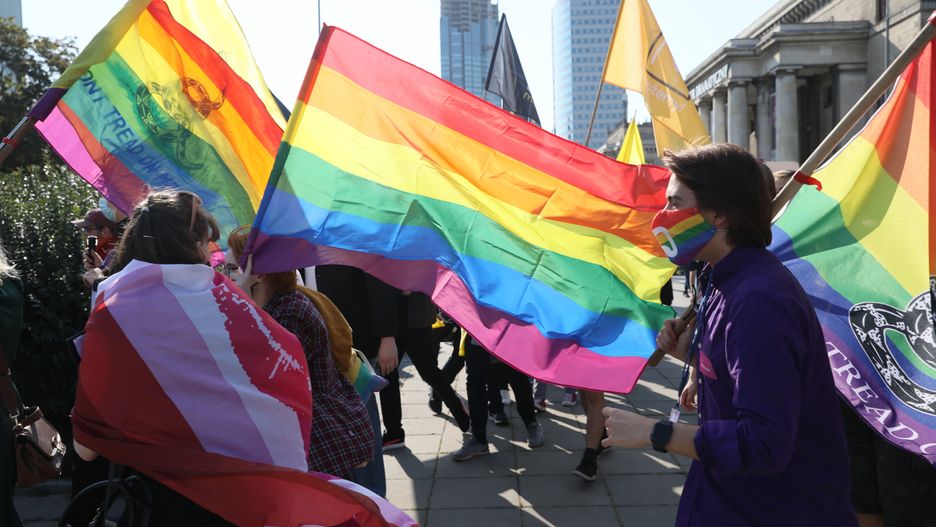 demonstracja
Leszek Szyma�ski
demonstracja, LGBT, manifestacja, marsz, przemarsz