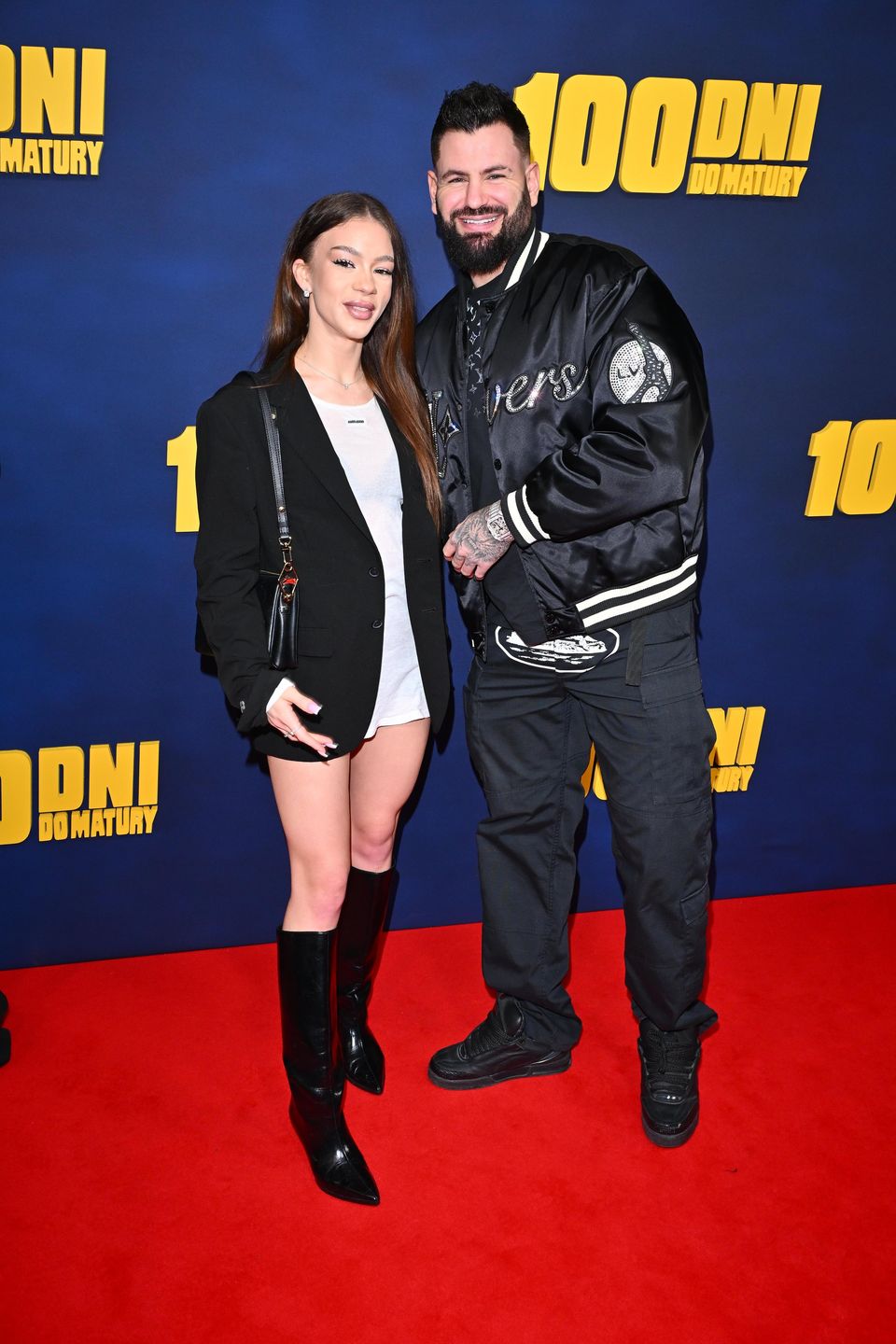 Wojciech Gola i Sofi na premierze filmu