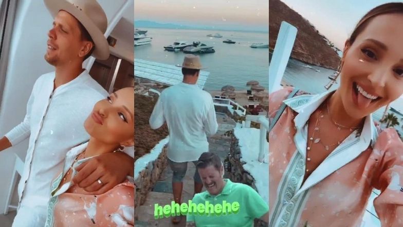 Podekscytowana Marina zachęca Wojciecha Szczęsnego do wspólnych zakupów