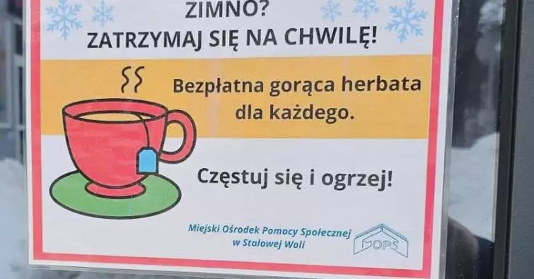 Stalowa Wola: Bezpłatna gorąca herbata dla każdego przy jadłodzielni