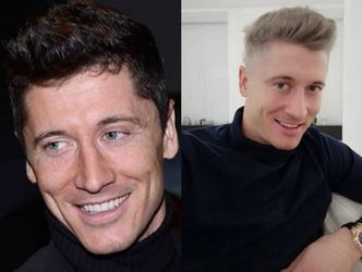 Lewandowski już NIE JEST BLONDYNEM! "Gdzie się podziały jego szare włosy?" (FOTO)