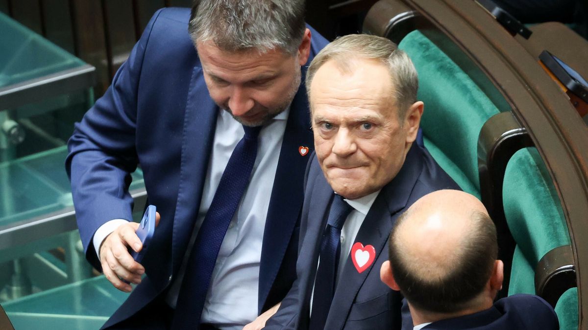 Inauguracyjne posiedzenie Sejmu X kadencji
13.11.2023 Warszawa 1. posiedzenie Sejmu X kadencji
fot Jacek Dominski/REPORTER
N/z: Marcin Kierwinski, Donald Tusk, Borys Budka
Jacek Dominski/REPORTER