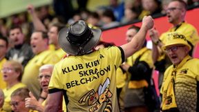 Kibice na trybunach podczas meczu PGE Skra Bełchatów - LUK Lublin 2:3 (galeria)
