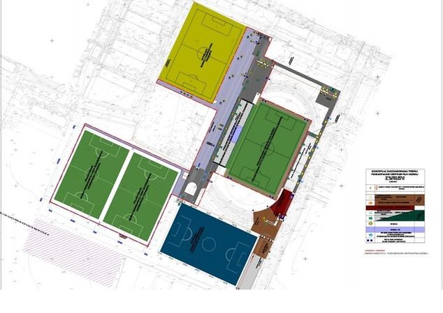 Kompleks w Stalowej Woli ma się składać z trzech boisk treningowych, jednego ze sztuczną nawierzchnią i płyty głównej z pełnym zapleczem socjalnym