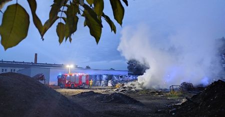 Potężny pożar w Pile. Dym widziany z kilku kilometrów