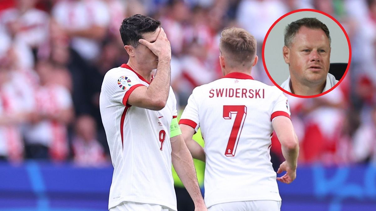 Getty Images / Robbie Jay Barratt - AMA/Getty Images/WP SportoweFakty Tomasz Kudala / Na dużym zdjęciu Robert Lewandowski i Karol Świderski, na małym Jacek Krzynówek