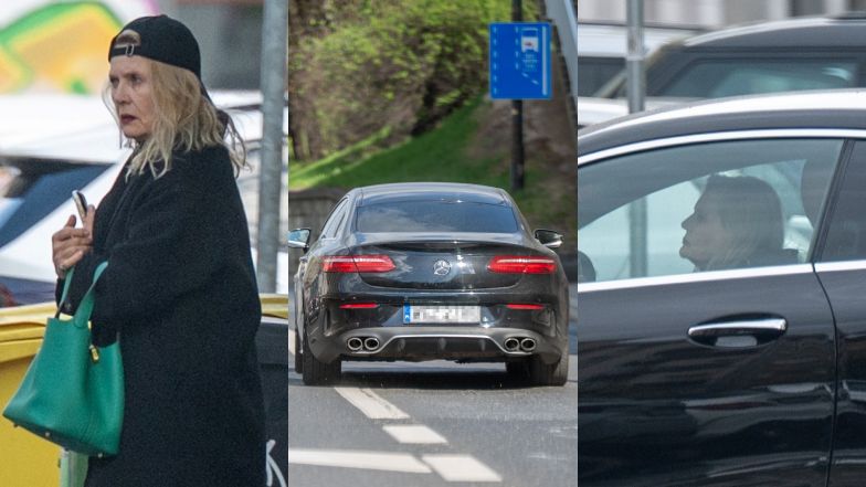 Grażyna Szapołowska sfotografowana na mieście