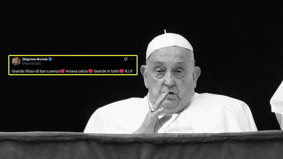 Getty Images / Franco Origlia/x.com/Zbigniew Boniek / Papież Franciszek i wpis Zbigniewa Bońka