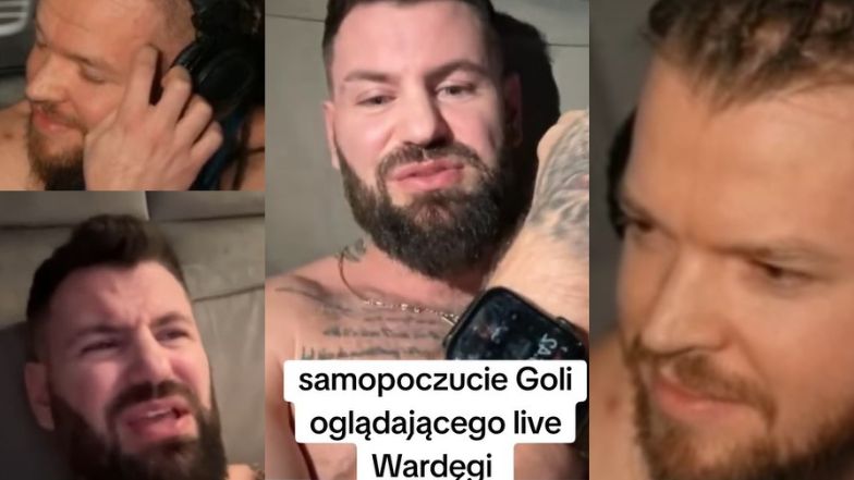 Rozmowa Goli i Wardęgi podczas transmisji live