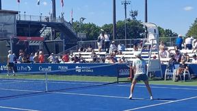 Zaskakujące obrazki na treningu Świątek [WIDEO]