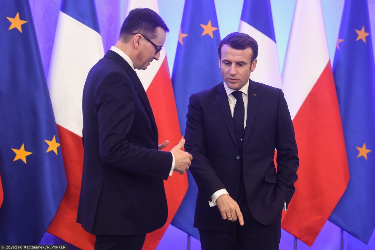 Prezydent Francji Emmanuel Macron z wizytą w Polsce
w lutym 2020 r. 