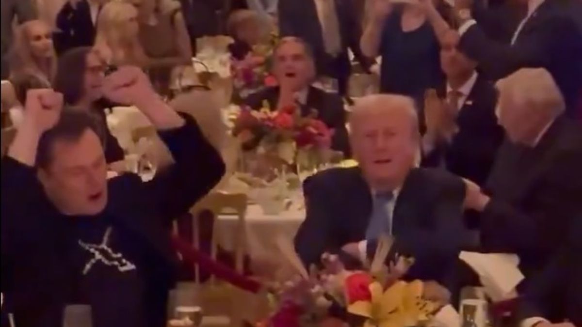 Trump i Musk imprezują wspólnie