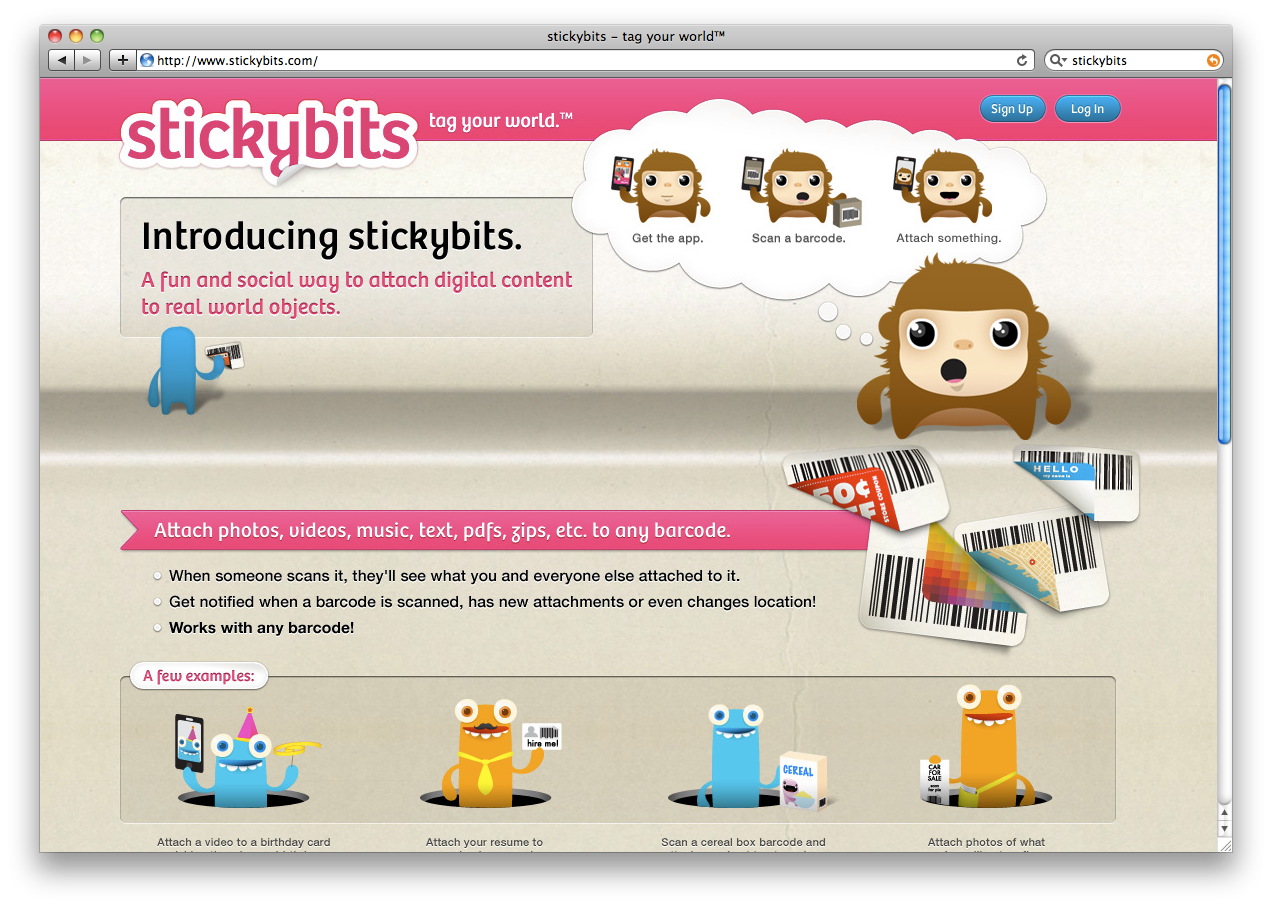 Stickybits.com - tajemnicze życie przedmiotów 2