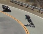 Rower kontra motocykle na Mulholland Drive