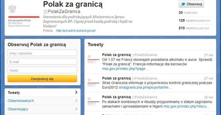 Twitter MSZ ze wskazówkami na zagraniczną podróż