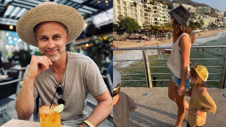 Maciej Zakościelny z rodziną na wakacjach w Meksyku