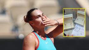 "Dziękuję kochanie". Sabalenka pochwaliła się prezentem. Nie od swojego partnera