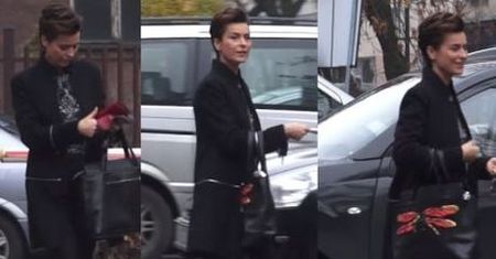 Danuta Stenka płaci za parking