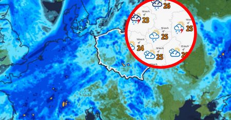 Ściana deszczu i gwałtowne burze nad Polską. Jest najnowsza prognoza pogody