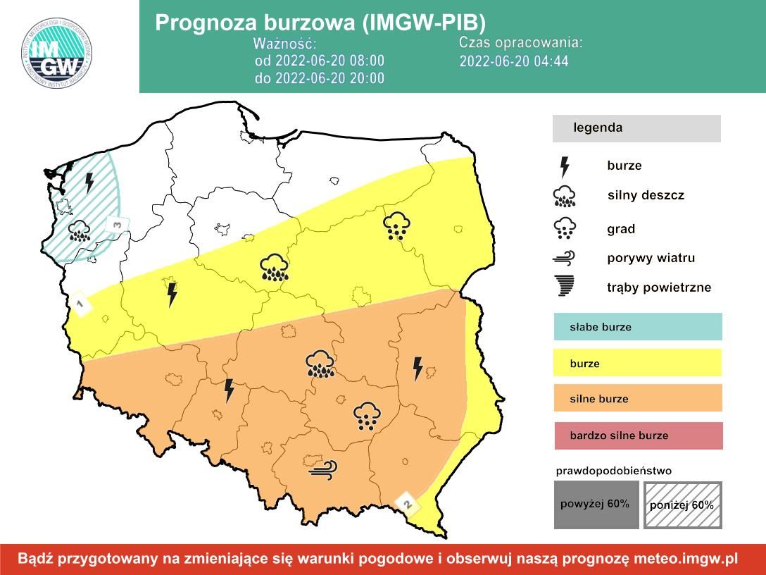Prognoza burzowa poniedziałek 20 czerwca (20.06)