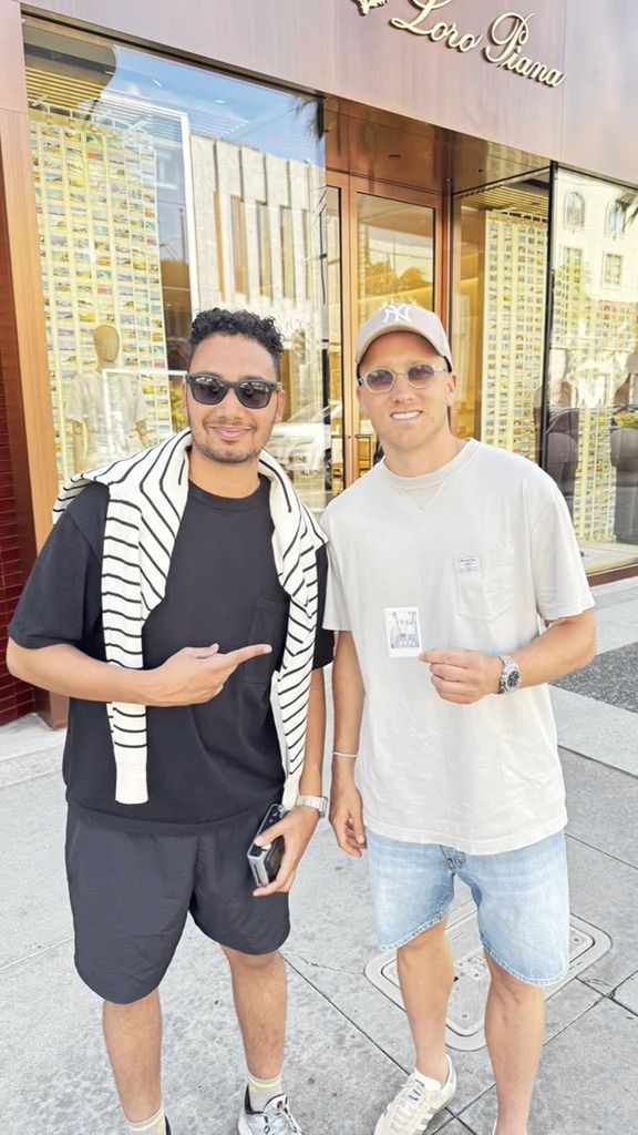 Piotr Zieliński na ulicach Beverly Hills